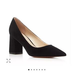 Marc Fisher Pointed Toe Black Suede Pumps 8